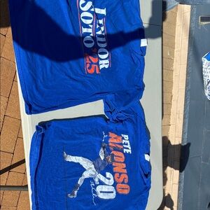 Gildan Mens Blue Graphic Tees - Soto and Alonso Designs from the NY Mets